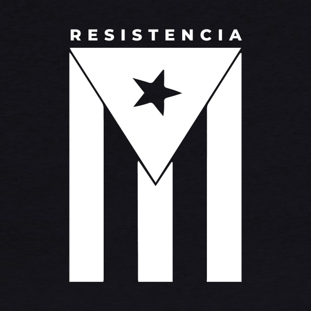 Resiste Boricua Puerto Rico Resistencia Puerto Rican Black Flag by PuertoRicoShirts